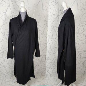 Kaliyana Black 55% Linen Criss Cross Maxi Tunic